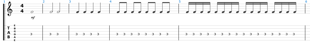 Rockmer: rhythm notation 2