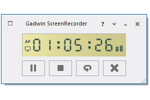 Gadwin Screen Recorder allows you to capture cursor movements, menu selections, pop-up windows, layered windows, typing, sounds and everything else you see on your screen.
